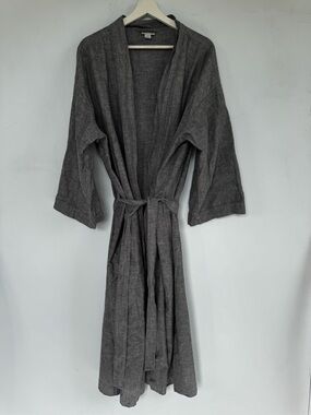 Merona Lightweight Gray Cotton Robe Size L/XL